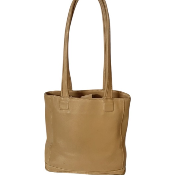 Coach Vintage Leather Tote Bag Camel Tan | Style No. 9305 | Made in USA - Picture 3 of 9